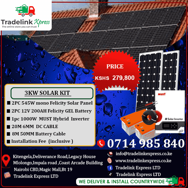 3KW FELICITY PRODUCT SOLAR KIT COMPLETE