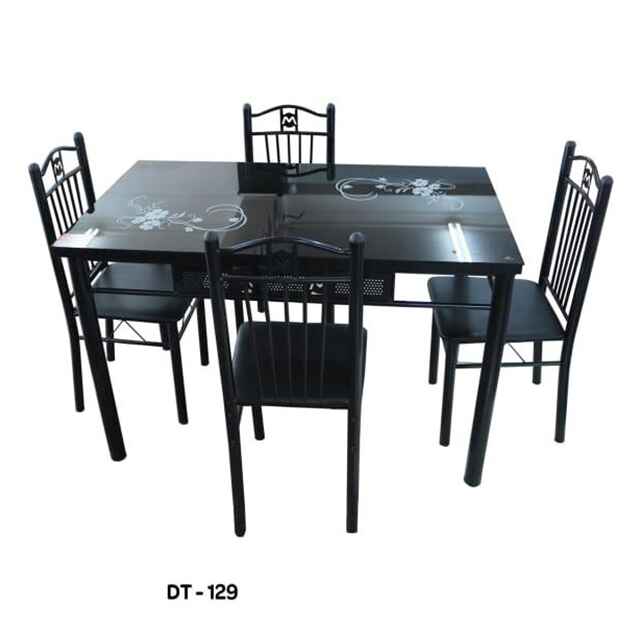 GLASS DINNING TABLE 4 SEATER  DT-128