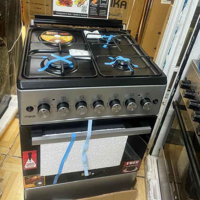 MIKA Standing Cooker 60cm by 60cm 3 Gas 1E SLEM 