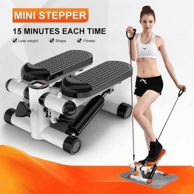 MINI STEPPER WITH RESISTANCE BANDS 