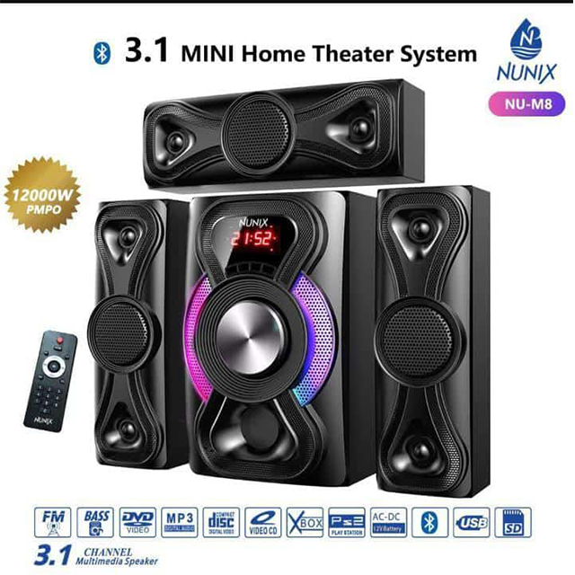 Nunix NU-M8 3.1 Mini Home Theater System