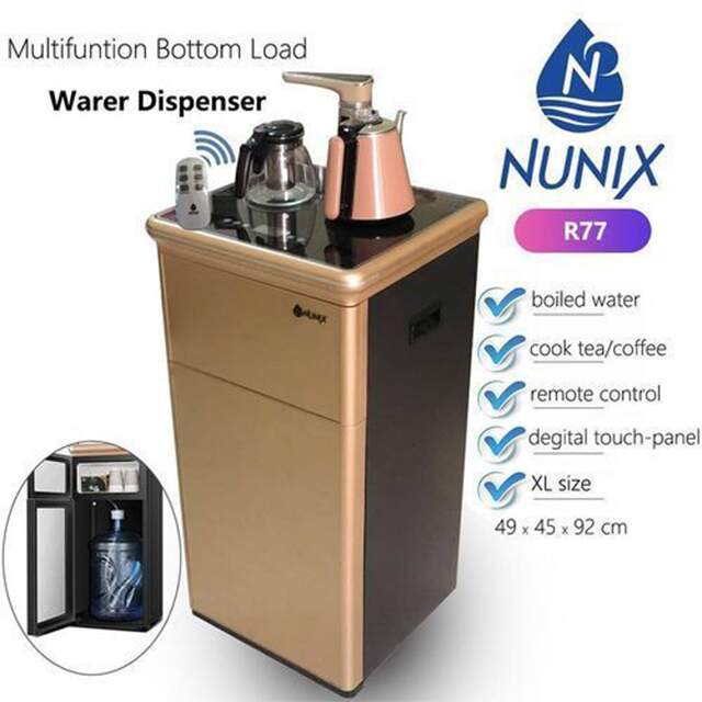 Nunix  R77 Bottom Load Hot And Normal Remote Controlled Water Dispenser 