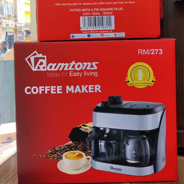 RAMTONS RM 273 TWIN COFFEE CAPPUCCINO MAKER 