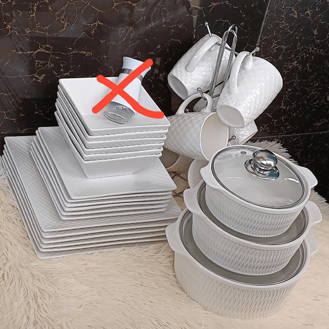 30PC CERAMIC DINNER  SET