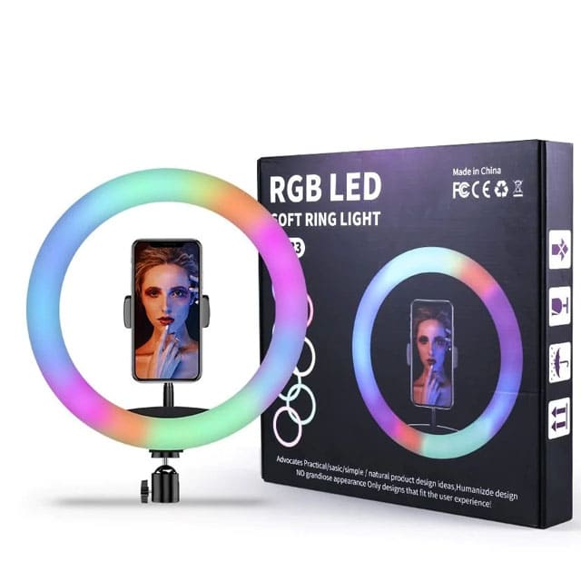 13ich 3 LED COLOURED RING LIGHT