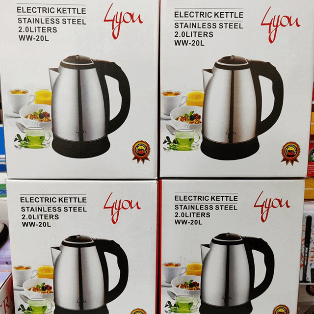 4 YOU KETTLE 2L STAINLESS STEEL