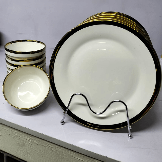 6 BOWLS 6 DINNER PLATES