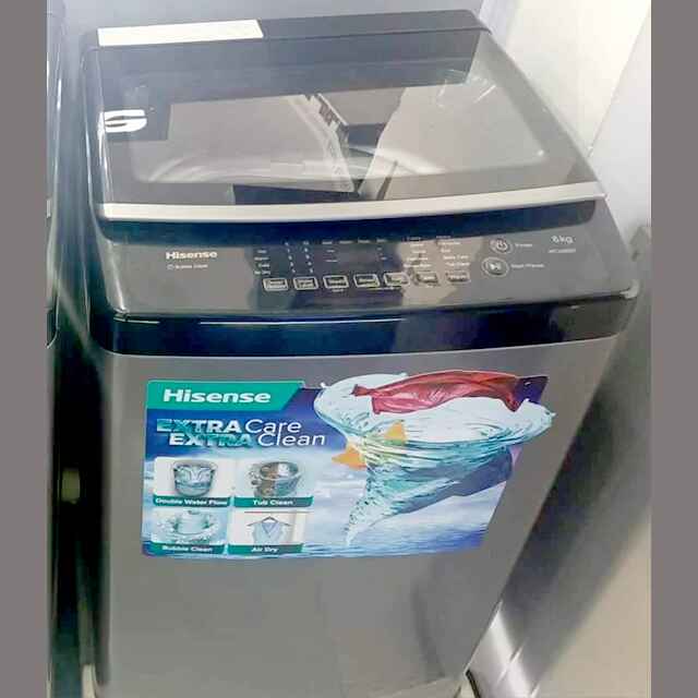 HISENSE WTJA802T 8KG TOP LOAD WASHING MACHINE
