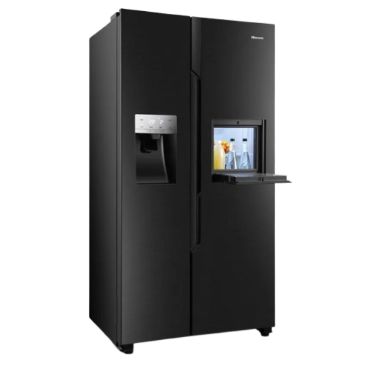 Hisense 628L Side-by-Side Refrigerator with Water Dispenser & Ice Maker