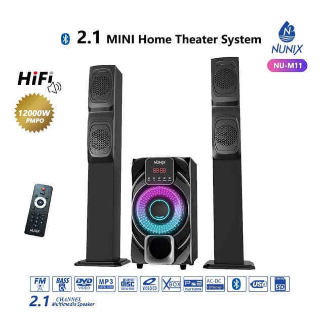 NUNIX 2.1CH NU-MINI HOME THEATER SYTEM