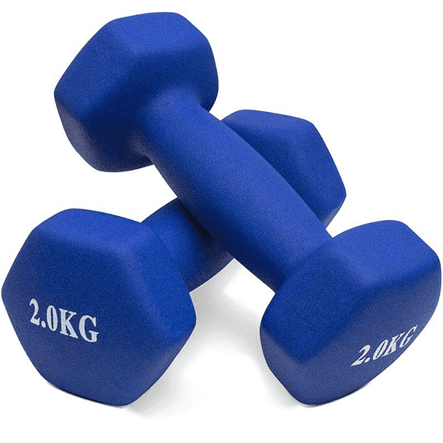 NEOPRENE COATED DUMBELL 2KGS
