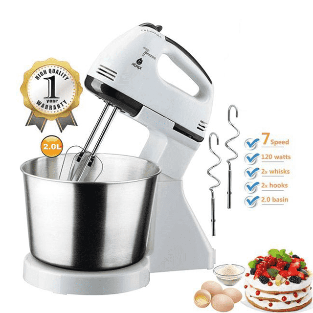 NUNIX SM-504 HAND MIXER WITH  BOWL 7 SPEED 2L