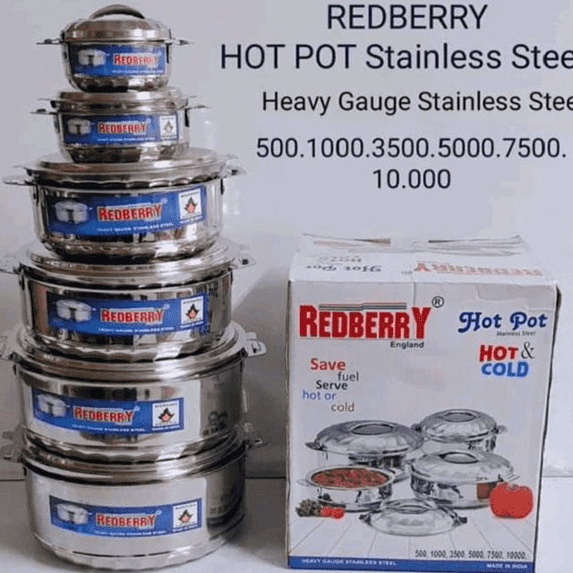 REDBERRY (ZKD 1220) HOTPOT STAINLESS STEEL 6PCS
