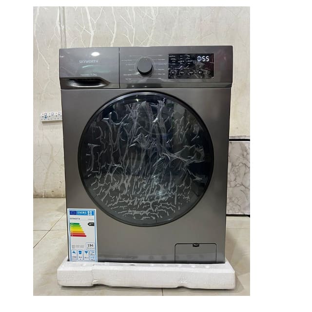SKYWORTH  8KG WASHING MACHINE GREY IN COLOUR FULLY AUTOMATIC