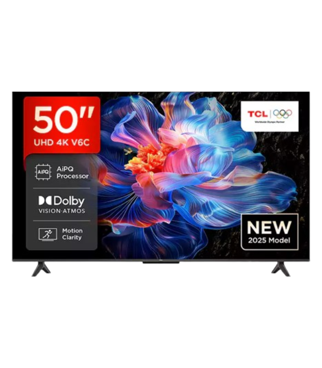 TCL 50" 4K UHD Smart TV – 50V6C