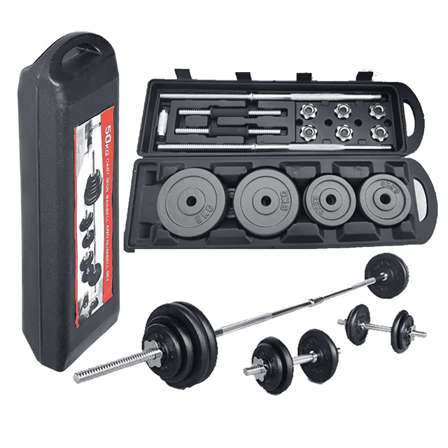 YORK BARBELL AND DUMBBELL SET 50KG