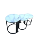 Round Marble Top Side Tables