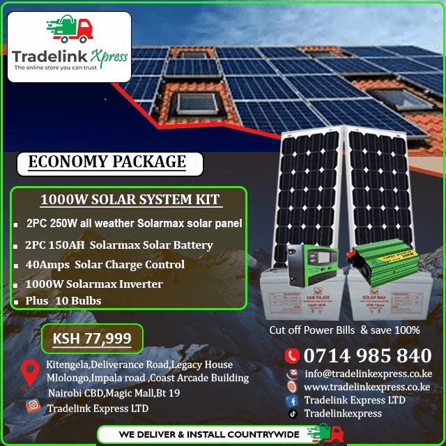 1000W SOLARMAX SOLAR SYSTEM KIT