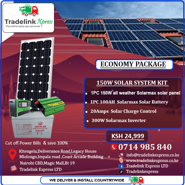 150W SOLAMAX SOLAR SYSTEM KIT