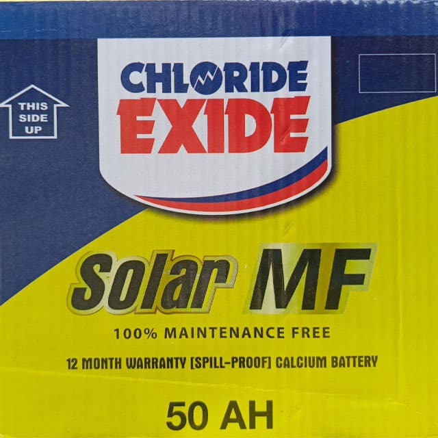 CHLORIDE EXIDE SOLAR MF 50AH