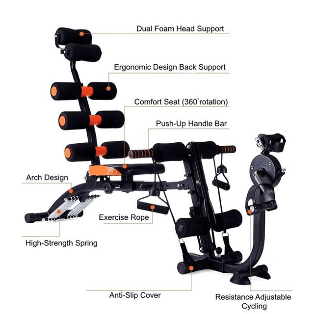 SIX  PACK  WITH CYCLE PEDALS